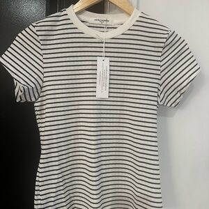 perfectwhitetee Striped Baby Tee